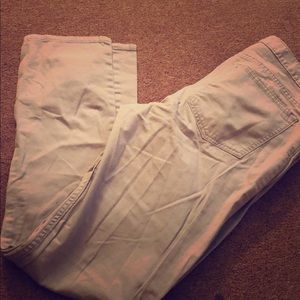 Men’s light grey slim jeans